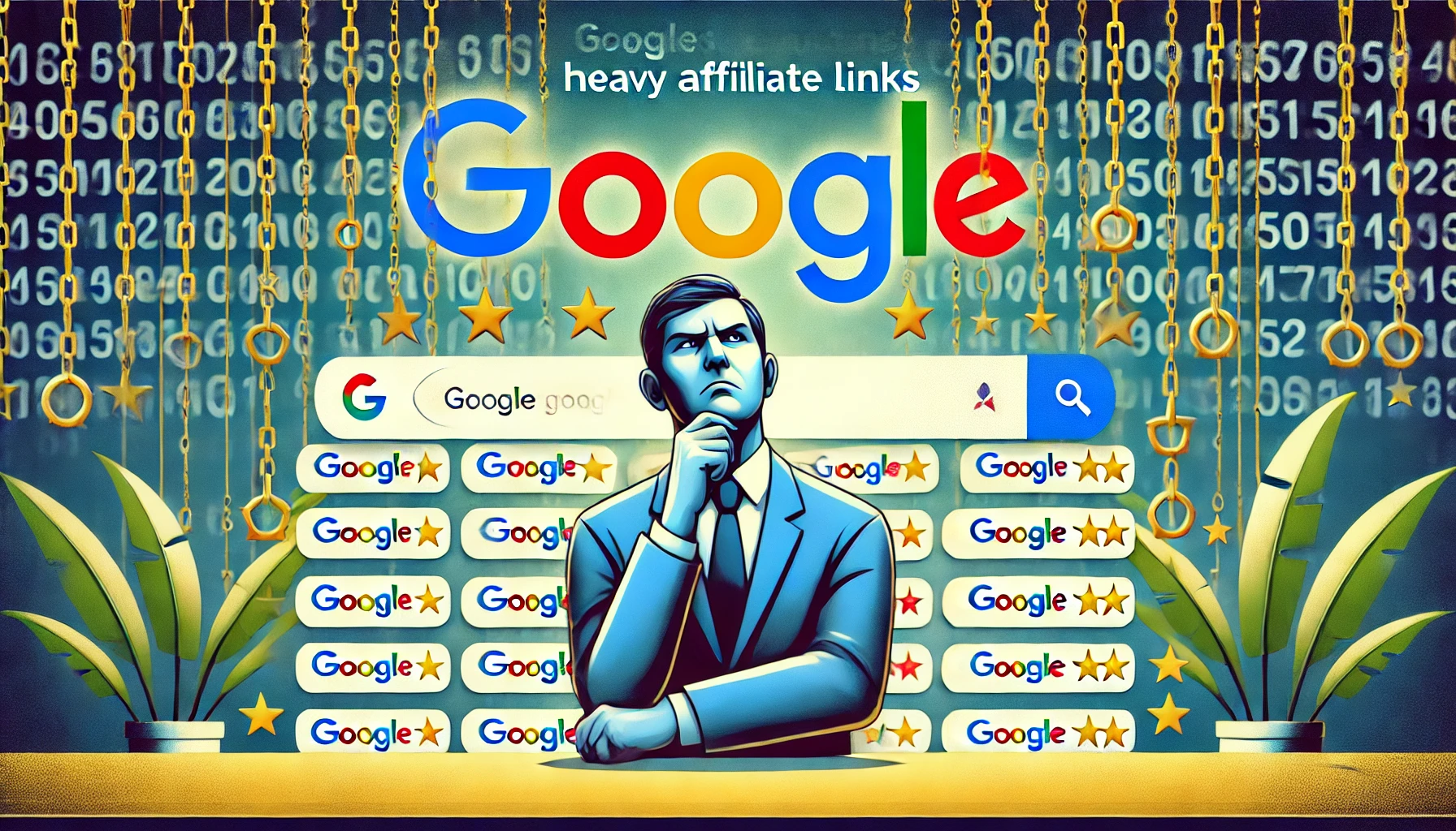 Heavy affiliate links with Google blog