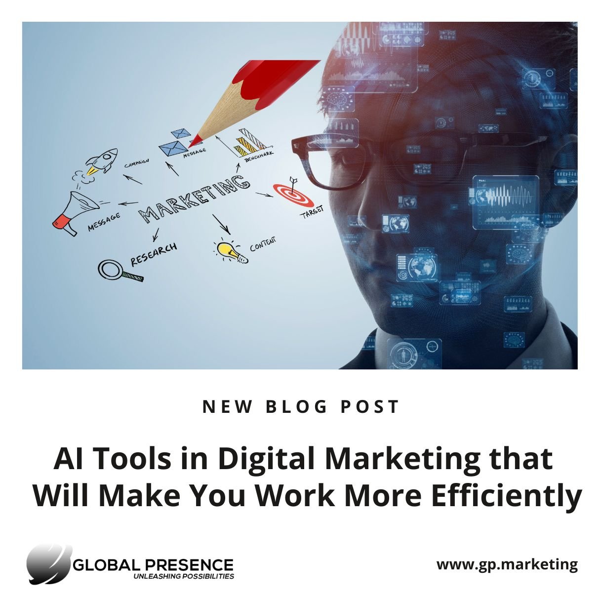blog banner AI Tools in Digital Marketing that  Will Make You Work More Efficiently